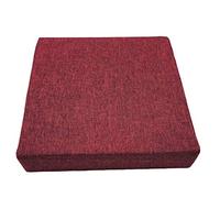 Coussin de chaise carré pour intérieur et extérieur, pour salle à manger, tabouret de thé épais, pour la maison, le bureau (violet rouge, 30 x 30 x 8 cm)