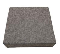 Coussin de chaise carré pour intérieur et extérieur, pour salle à manger, tabouret de thé épais, pour la maison, le bureau (gris foncé, 30 x 30 x 5 cm)