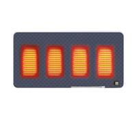 Coussin De Chaise Chauffant,3 Réglages Électrique Portable Sans Fil,Coussin Chauffant pour Siège Extérieur - Pour Hanches Taille Épaules Dos Maman Papa Maison Bureau Stade Gradin Chasse Pêche