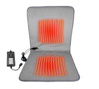 Coussin de chaise chauffant avec 3 niveaux de température, housse de chaise chauffante USB AC/DC, coussin chauffant pour soulager les douleurs dorsales, coussin chaud léger pour blanchisseurs et