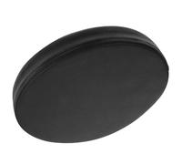 Coussin de Chaise Classique Rond en Cuir et Écume, Épais, Noir | Coussin D'assise Ergonomique, Souple et Polyvalent, Adapté au Yoga, Modèle Rond en Noir