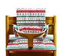 Coussin de chaise d'alimentation pour bébé en tissu respirant amovible lavable Design confortable Coussin de chaise haute pour bébé