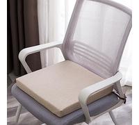 Coussin de chaise de bureau en latex naturel antidérapant pour voiture et canapé - Soulage les douleurs dorsales - S'adapte à la plupart des chaises et sièges - 40,6 x 40,6 cm