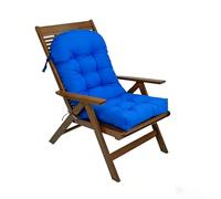 Coussin de Chaise de Jardin à Dos Haut,Imperméable et Anti-UV,Coussin Épaissi pour Fauteuil Adirondack Chaise à Bascule Transat et Patio,Royal Blue