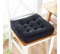 Coussin de chaise de salle à manger en coton épais rembourré pour la maison, le bureau et la voiture, 45 x 45 cm/50 x 50 cm, coussin de chaise carré confortable, 1 pièce