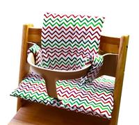 Coussin de chaise de salle à manger pour bébé, conception amovible, tissu lavable, conception antidérapante, configurations rapides, soutien pour tout-petits, coussin de siège de chaise de salle à
