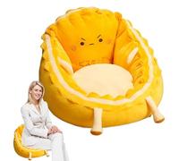 Coussin de chaise de sol avec dossier - Chaise de sol ergonomique pour jeu et détente | Coussin doux et confortable pour chambre à coucher, salon, bureau ou moi