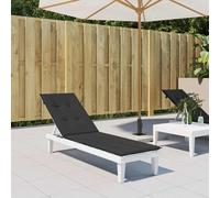 Vidaxl Coussin De Chaise De Terrasse Noir (75+105)X50x4 Cm 314180 Multicolore