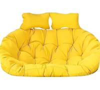 Coussin de chaise d'extérieur imperméable double œuf, épais et lavable pour chaise à bascule pour terrasse, canapé en osier, panier suspendu - 150 x 110 cm