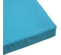 Coussin de chaise d'extérieur imperméable en cuir PU pour jardin, bureau, salle à manger et cuisine, 50 x 50 x 8 cm, bleu - Solution d'assise confortable