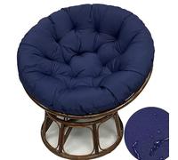 Coussin de chaise d'extérieur rond imperméable confortable et amovible pour chaise de jardin Taille 100 cm Idéal pour meubles de terrasse Élégant et design