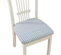 Coussin De Chaise D'Intérieur Antidérapant Mousse Ferme Déhoussable | Galette D'Assise Housse Amovible Respirante Antiglisse Lavable Pour Cuisine Bureau(Light blue,2 Pack)