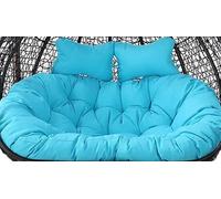 Coussin de chaise double à suspendre pour chaises œufs, coussin de siège de balançoire pour 2 personnes, coussin de chaise hamac (H 150 x 110 cm) - Coussin de rechange confortable