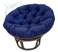 Coussin de chaise double imperméable - Coussin rond confortable pour chaises suspendues - Idéal pour jardin, terrasse et salon - NO11 40 x 4