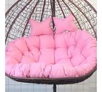 Coussin de chaise double - Lavable, imperméable et épais - Coussins de rechange épais pour chaises à œufs et hamacs suspendus