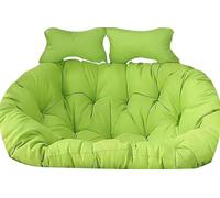 Coussin de chaise double suspendu en osier, coussins de hamac, coussin de siège de balançoire œuf pour 2 personnes, coussins de remplacement lavables(E,150 * 110cm/59 * 43in)