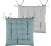 Coussin de chaise DUO COLOR sea green/silver 40x40x4 cm France (prix pour 1 pièce)