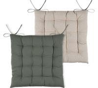 Coussin de chaise DUO COLOR vert/beige 40x40x4 cm France (prix pour 1 pièce)
