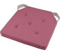 Coussin de chaise DUO VELCRO rose 38x38x4 cm France