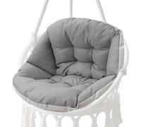 Coussin de chaise Egg - Coussin doux pour panier de chaise Egg, intérieur et extérieur, 45 x 45 cm, base antidérapante, rembourrage en coton PP, confort optimal pour salon, chambre, terre