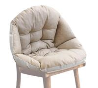 Coussin de chaise Egg - Coussin doux pour panier de chaise Egg, intérieur et extérieur, 45 x 45 cm, base antidérapante, rembourrage en coton PP, confort optimal pour salon, chambre, terre