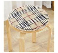 Coussin de Chaise en éponge - Coussins de siège Ronds avec Attaches pour chaises de Salle à Manger, de Cuisine, Tabouret Haut, siège de Bar, de bistrot (Couleur 8 30 x 30 cm)