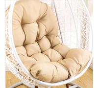 Coussin de chaise en forme d'oeuf,Coussin de chaise suspendu,coussin de chaise en rotin,oreiller intégré,Diverses options de couleur,Convient pour les jardins extérieurs, les balançoires intérieures,