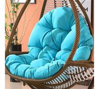 Coussin de chaise en forme d'oeuf,Coussin de chaise suspendu,coussin de chaise en rotin,oreiller intégré,Diverses options de couleur,Convient pour les jardins extérieurs, les balançoires intérieures