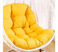 Coussin de chaise en forme d'oeuf,Coussin de chaise suspendu,coussin de chaise en rotin,oreiller intégré,Diverses options de couleur,Convient pour les jardins extérieurs, les balançoires intérieures,