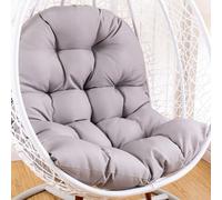Coussin de chaise en forme d'oeuf,Coussin de chaise suspendu,coussin de chaise en rotin,oreiller intégré,Diverses options de couleur,Convient pour les jardins extérieurs, les balançoires intérieures,