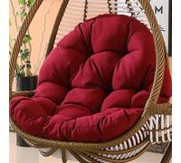 Coussin de chaise en forme d'oeuf,Coussin de chaise suspendu,coussin de chaise en rotin,oreiller intégré,Diverses options de couleur,Convient pour les jardins extérieurs, les balançoires intérieures