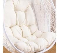 Coussin de chaise en forme d'oeuf,Coussin de chaise suspendu,coussin de chaise en rotin,oreiller intégré,Diverses options de couleur,Convient pour les jardins extérieurs, les balançoires intérieures,