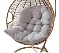 Coussin de chaise en forme d'œuf - Épais et lavable - Pour intérieur/extérieur - Parfait pour décorer le jardin, la terrasse ou le balcon