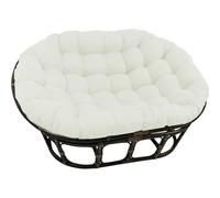 Coussin de chaise en osier royal surdimensionné imperméable pour intérieur et extérieur, 170,2 x 119,4 cm, coussins à bascule confortables pour terrasse, porche, balcon, jardin