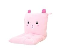 Coussin de chaise en peluche avec attaches, coussin Ãpaissi dÃcoratif, dessin animÃ Lapin rose