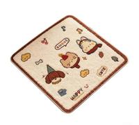 Coussin de chaise en peluche conçu pour une assise prolongée avec rétention thermique douce et base en silicone antidérapante pour un maintien sûr (C)