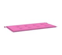 Coussin de chaise en tissu Oxford - vidaXL - Rose - 120x50x4 cm - Tissu durable - Mousse polyuréthane