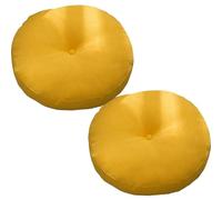 Coussin de Chaise, Grands Coussins de Sol épais for Salon, Coussin for Yoga, Balcon, Chaise Bureau, lit for Animal Domestique, Lecture, Couleur : Bleu(Turmeric,42cm(2pcs))