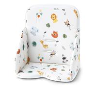 Coussin de chaise haute bébé réducteur de siège enfant parois renforcées | Housse assise pour siège Chicco Polly plastique déperlant antidérapant parois renforcées doux bébé enfant confort Safari
