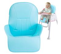 Coussin de chaise haute, couverture de chaise haute en cuir PU doux, couverture bébé remplacement, poussette non glissante coussin pour tout-petit, bébé, petits garçons filles bleu..