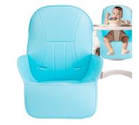 Coussin de chaise haute pour bébé - Coussin doux pour siège d'alimentation pour tout-petits, matériau en cuir PU avec imperméable et rembourrage confortable, remplacement parfait pour bébé gar