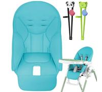 Coussin de chaise haute pour bébé - En cuir synthétique - Avec baguettes d'entraînement - Multifonctions - Pour Peg-Perego, Baoneo, Kosmic Jané