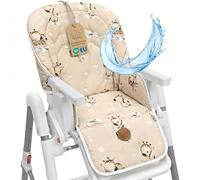 Coussin de chaise haute réducteur de siège bébé enfant housse assise | housse assise bébé pour Chicco Polly Peg Perego chaises hautes rembourré matelassé déperlant antidérapant Girafes