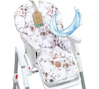 Coussin de chaise haute réducteur de siège bébé enfant housse assise | housse assise bébé pour Chicco Polly Peg Perego chaises hautes rembourré matelassé déperlant antidérapant Feuilles