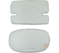 Coussin De Chaise Haute Style En 2 Pièces - Réducteur De Siège - Imperméable - Vert Givré