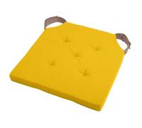 Coussin de Chaise - HOME MAISON - Moutarde-Taupe - 38 x 38 cm - Confortable - Intérieur