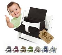 Coussin de Chaise Housse de Remplacement Coussin Ensemble de Coussins Réducteur de Chaise Compatible avec Stokke Tripp Trapp pour Chaise Haute Modèle 2 (Org Marron foncé)