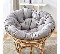 Coussin de chaise imperméable, coussin de siège rond épais et amovible, parfait pour accrocher une balançoire, une table ou un patio, Slish Garden Fur Cush