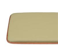 Coussin de chaise imperméable en cuir synthétique, rectangulaire/carré, antidérapant, pour l'intérieur et l'extérieur, vert clair, 25 x 25 cm