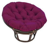Coussin de Chaise imperméable for extérieur/intérieur, Coussin de siège Rond Anti-décoloration de 40 à 130 cm en Coton PP, for balançoire/hamac/Panier(Purple,24")
